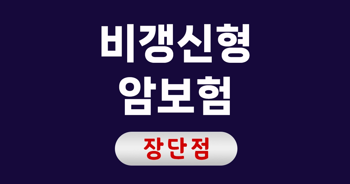 비갱신형 암보험